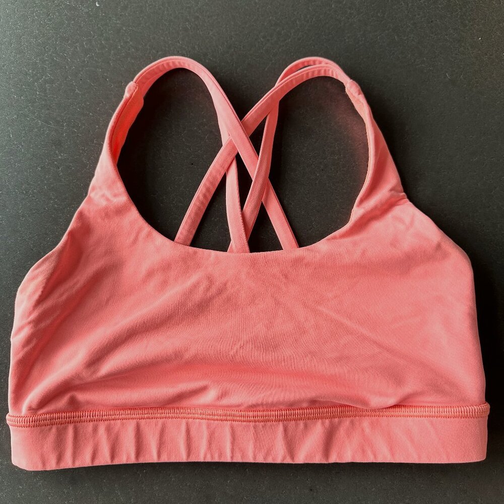 Lululemon Energy Bra - Size 4 - Pop Orange